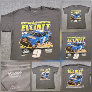 Chase Elliott Hendrick‎ Motorsports Mens L Large NASCAR Racing Graphic T Shirt